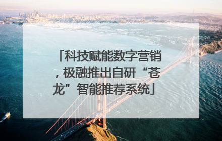 科技赋能数字营销，极融推出自研“苍龙”智能推荐系统